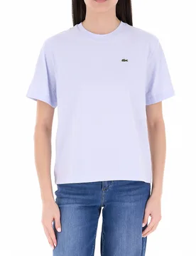 T-shirt in cotone AZZURRO OXFORD 38 - Lacoste - FashionsVida