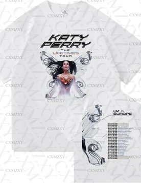 KatyPerry The Lifetime UK&EUROPE MEXICO AUSTRALIA United States Tour 2025 T Shirt Fashion Women_Men Vintage Cotton Tees Shirts - Aliexpress - FashionsVida