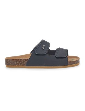 Ciabatte Nere con Soletta in Vera Pelle 1913 43