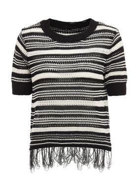 ESHA Jersey negro / blanco lana