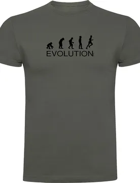 Maglietta A Maniche Corte Evolution Running Dark Army Green M