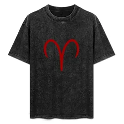 Rust Aries T-Shirt Plus Size Basic Short Sleeve Top