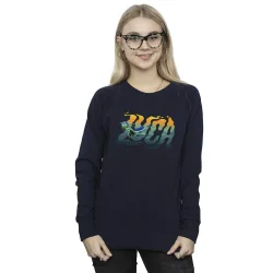 Women's Luca Swim Sweatshirt in Navy Size: Large - Navy - Size: L