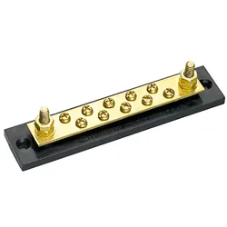 Pin Terminal Junction Block Broonze / Black One Size unisex