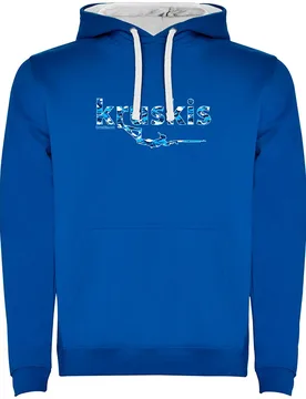 Felpa Con Cappuccio Spearfishing Two-colour - Kruskis - FashionsVida
