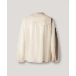 Blusa de mujer fluida cuello mao