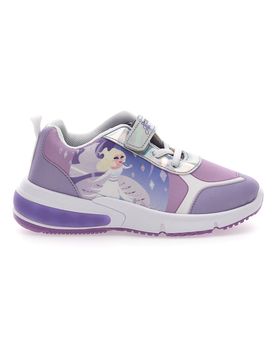 Sneakers Viola Con luci e Strappo in Velcro D11551M 29