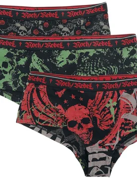 Rock Panty - Trigger - XS bis XXL - für Damen - Größe XS - schwarz - Frauen - female - Rock Rebel by EMP - FashionsVida