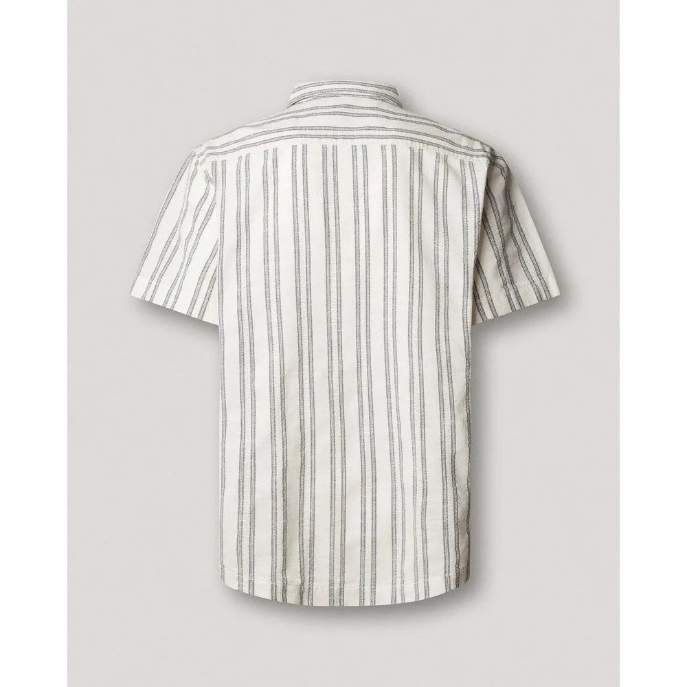 Camisa de hombre rayas con cuello cubano - Pepe Jeans - FashionsVida
