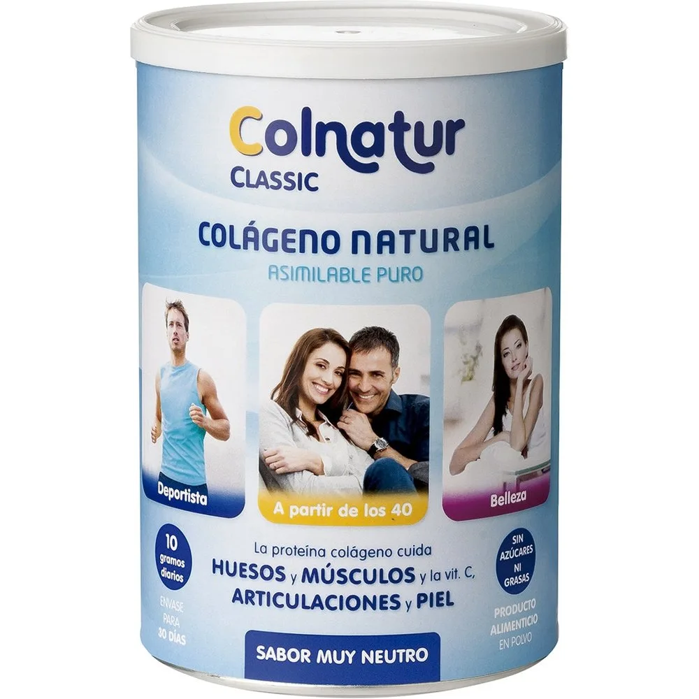 Suplemento Nutricional Colágeno sabor Neutro 300 g Classic - Colnatur - FashionsVida