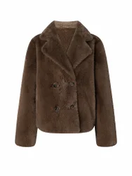 Joop Veste réversible aspect fourrure ORSINA marron 42