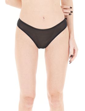 Hanro Slip in tulle NERO L