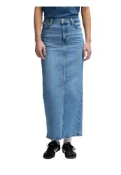 Back slit maxi skirt Donna con spacco sul resto
