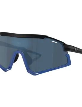 Lunettes De Soleil 0q74006 Matte Black And Blue Dark Blue Mirror Blue/CAT3