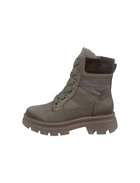 Anfibi taupe caldi con zip e suola carrarmato D35ATS316469 39