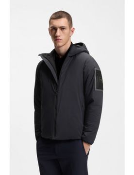 Para hombre. 50551067 Chaqueta repelente al agua con dobladillo ajustable (S), Casual, Poliamida