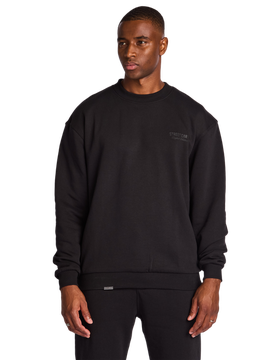 Russo Herren Sweatshirts - Schwarz - Größe XL - Baumwoll-Fleece Black XL