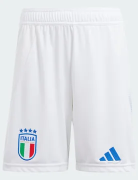 Italia Short Home 24 Junior 9-10A White - Adidas - FashionsVida