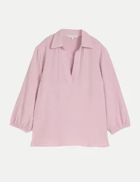 Blouse crinkled with dobby Rosa 38 - Tom Tailor Casual - FashionsVida