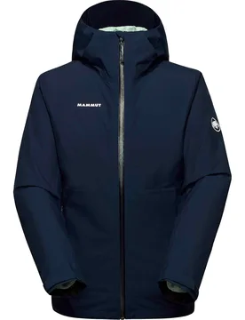 Veste 3 en 1 isolante et imperméable - Alto Light 3 in 1 HS Hooded Jacket Women Marine Silver Sage - Taille L - Navy - Mammut - FashionsVida