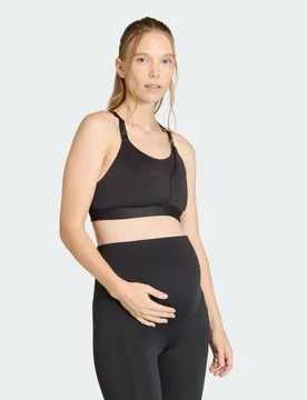 Reggiseno Optime Workout Medium Support Maternity XL Black - Adidas - FashionsVida