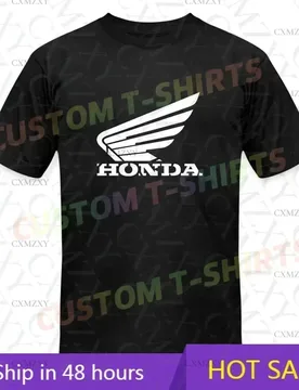 Men T Shirt Casual New Hon Logo Black T-shirt Graphic Summer Short Sleeves 100% Cotton S-3XL - Aliexpress - FashionsVida