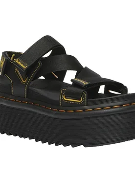 Dr Martens Sandali Kimber Black Webbing Hydro Leather EU 39 - Dr. martens - FashionsVida