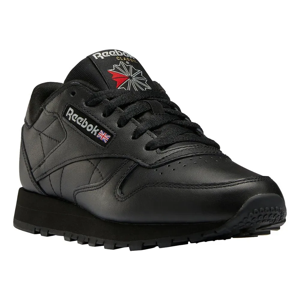 Classics Sneaker Leather Core Black / Core Black / Pure Grey EU 37 - Reebok - FashionsVida