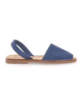 Sandali menorquina blu in tessuto 35 38 - MIO TEMPO - FashionsVida