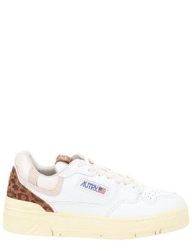 Mesh and Leather Sneakers