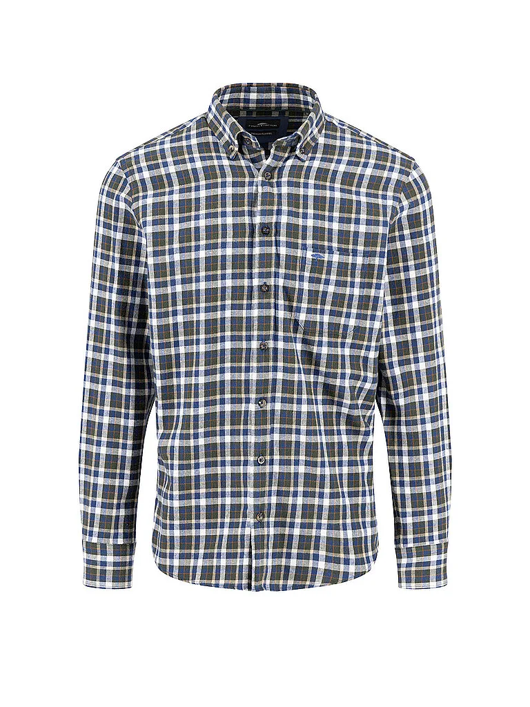 Camicia Regular Fit verde scuro 4XL - Fynch-Hatton - FashionsVida