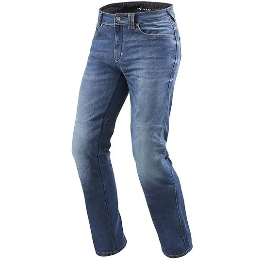Pantaloni Moto Jeans Philly 2 Blu L34 taglia 28 - Rev'it - FashionsVida