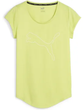 Performance Heather CAT Damen T-Shirt, grün XL - Puma - FashionsVida