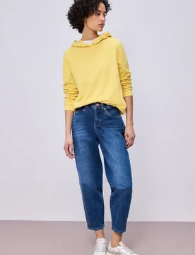 Hoodie in Unifarbe female Gelb - Street One - FashionsVida