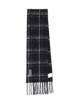 Our Legacy Fuzzy Alpaca Check Scarf