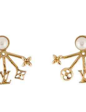 Faux Pearl Cruiser Earrings - Louis Vuitton - FashionsVida