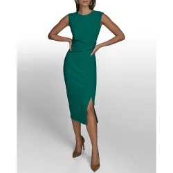 Vestido midi sin mangas