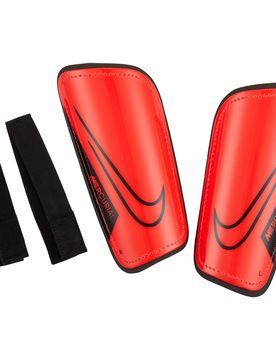 Mercurial hardshell espinilleras Rojo (L)