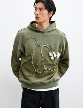 Sweat-shirt Disney™ Imprimé, , Coton, Vert, M