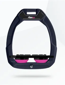 Sicherheitssteigbügel Plat Grip Marine/Schwarz/Rosa Safe-On - Bleu - unisex - Size: TU