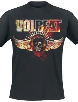 T-Shirt - Burning Skullwing - S bis 4XL - für Männer - Größe S - schwarz - EMP exklusives Merchandise! - Männer - male - Volbeat - FashionsVida