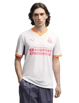T-shirt à Manches Courtes Loin Psv Eindhoven 26/27 Replica White / Orange Glow S Homme - Puma - FashionsVida