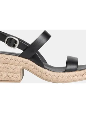 Sandalia de esparto con tacón de mujer - Calvin Klein - FashionsVida