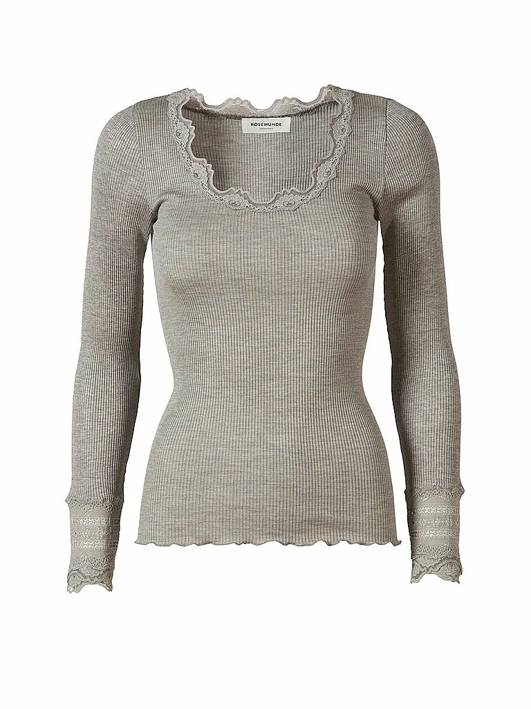 Rosemunde Langarmshirt grigio M - Rosemunde - FashionsVida