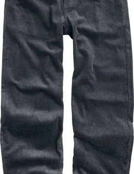 Stoffhose - Essential - Loose Fit Kordhose - W30L32 bis W34L34 - für Männer - Größe W32L34 - anthrazit - Männer - male - Black Premium by EMP - FashionsVida