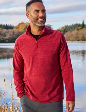 Snowdon II Mens Fleece - Red - Red - Size: M - Mountain Warehouse - FashionsVida