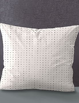 Mako-Satin Kopfkissenbezug PUNKTE - MIX & MATCH taupe, 40x40 cm