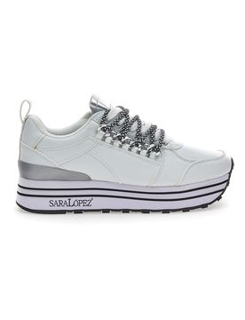 Sneakers Flatform Bianche 38