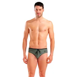 Solid Swim Swimming Brief Sage / Black FR 95 Men
