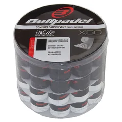Gb-1201 Padel Overgrip 50 Units White / Black One Size